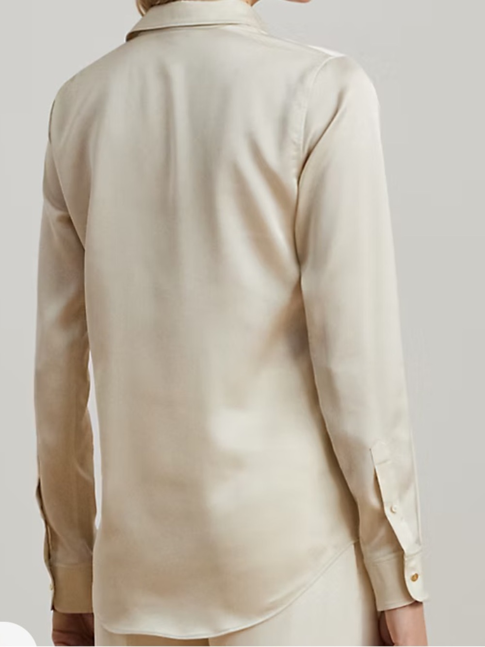 LAUREN RALPH LAUREN CLASSIC FIT SATIN CHARMEUSE SHIRT
MEDIUM - Picture 3 of 8